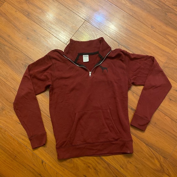 Victoria’s Secret PINK Quarter Zip Sweater - Picture 1 of 2